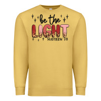 Antique Gold be the light Premium Sweatshirt - MaliasSmallBusiness