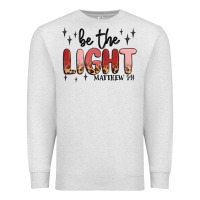 Oatmeal Heather be the light Premium Sweatshirt - MaliasSmallBusiness