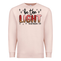 Pale Pink be the light Premium Sweatshirt - MaliasSmallBusiness