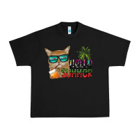 Black hello summer Urban Heavy Tee - SublimationCraftShop
