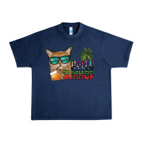 Navy hello summer Urban Heavy Tee - SublimationCraftShop