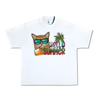 White hello summer Urban Heavy Tee - SublimationCraftShop
