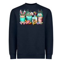 Navy easter nurse coffee cups Heavyweight Sweatshirt - Zillion Design Studio