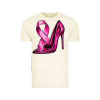 Vintage Arctic Breast Cancer Ribbon and Heels Vintage Tee - texasbilliewilder