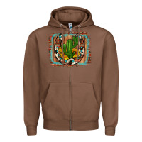 Chestnut cactus sunflower cowhide horseshoe  background Zipper Hoodie - Artiststas