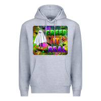 Heather Grey creep it real mousepad Premium Hoodie - BundleAndBundleShop