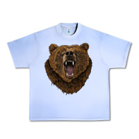 Grape Ice bear head Urban Heavy Tee - BarkalooDesign