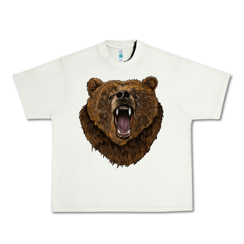 Bear Head Urban Heavy Tee by BarkalooDesign | Teevron