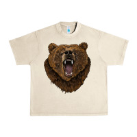 Sandshell bear head Urban Heavy Tee - BarkalooDesign