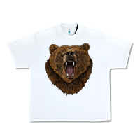 White bear head Urban Heavy Tee - BarkalooDesign