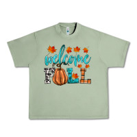 Oil Green welcome fall Urban Heavy Tee - HRA Design Shop