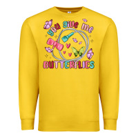 Lemon you give me butterflies Premium Sweatshirt - MaliasSmallBusiness