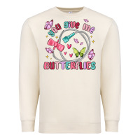 Sandshell you give me butterflies Premium Sweatshirt - MaliasSmallBusiness