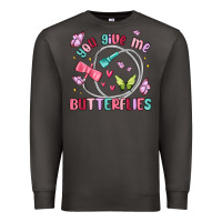 Smoke you give me butterflies Premium Sweatshirt - MaliasSmallBusiness