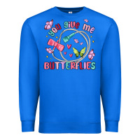 True Royal you give me butterflies Premium Sweatshirt - MaliasSmallBusiness