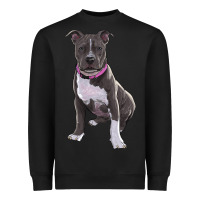 Black pitbull Heavyweight Sweatshirt - RanaPortraitStore