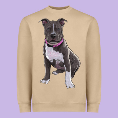 Pitbull Heavyweight Sweatshirt Designed By Ranaportraitstore