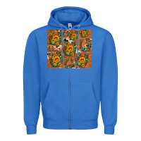 True Royal sunflower turquoise leopard cowhide horseshoe Zipper Hoodie - Artiststas