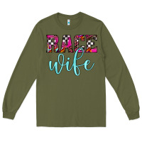 Army Green race wife Long Sleeve Tee - JahusDesignShop