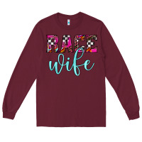Burgundy race wife Long Sleeve Tee - JahusDesignShop