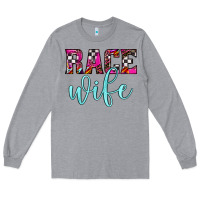 Heather Grey race wife Long Sleeve Tee - JahusDesignShop
