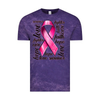 Cloud Purple Breast Cancer Ribbon Hope Love Faith Vintage Tee - texasbilliewilder