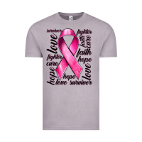 Vintage Zinc Breast Cancer Ribbon Hope Love Faith Vintage Tee - texasbilliewilder