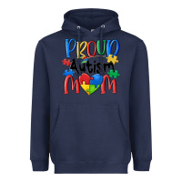 Navy proud autism mom Heavyweight Hoodie - MaliasSmallBusiness