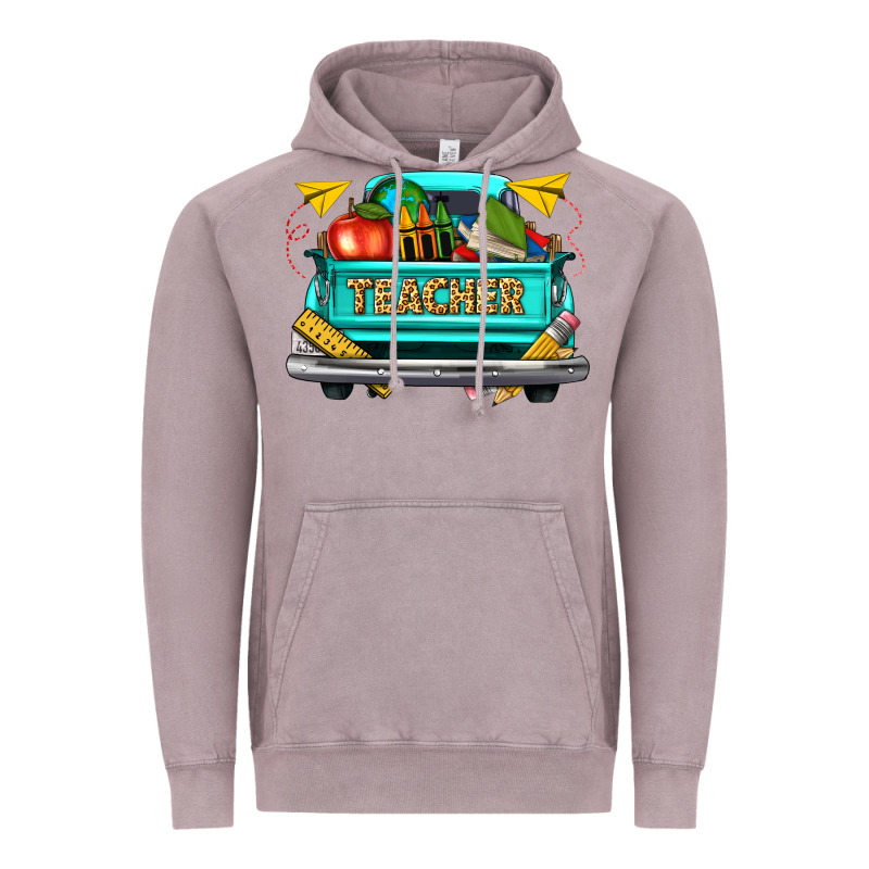 Teacher Truck Vintage Hoodie by texasbilliewilder | Teevron