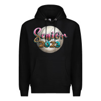 Black volleyball senior 2023 Premium Hoodie - BundleAndBundleShop