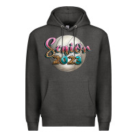 Charcoal Heather volleyball senior 2023 Premium Hoodie - BundleAndBundleShop
