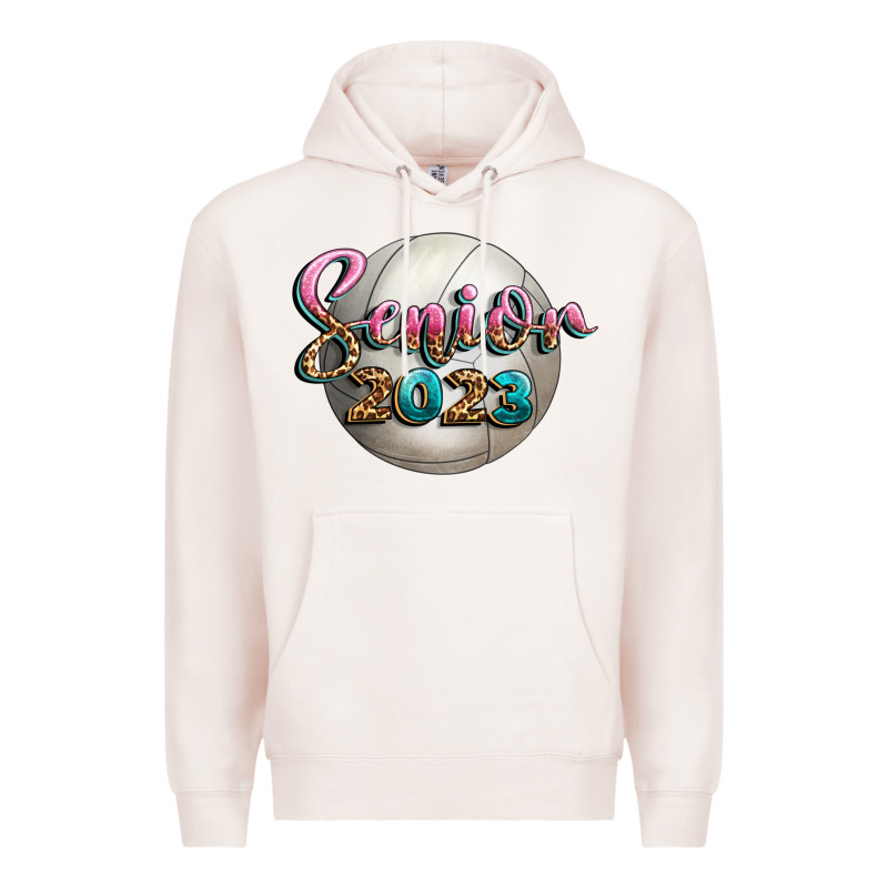 Volleyball Senior 2023 Premium Hoodie by BundleAndBundleShop | Teevron
