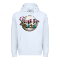 White volleyball senior 2023 Premium Hoodie - BundleAndBundleShop