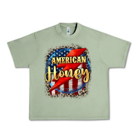 Oil Green American honey 4th of july Urban Heavy Tee - CowGirlArtShop