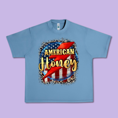 American Honey 4th Of July Urban Heavy Tee Designed By Cowgirlartshop