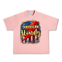 Salmon American honey 4th of july Urban Heavy Tee - CowGirlArtShop
