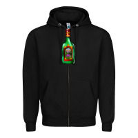 Black tequila bottle Zipper Hoodie - AdoDesignShop
