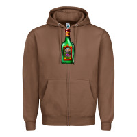 Chestnut tequila bottle Zipper Hoodie - AdoDesignShop