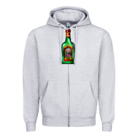 Heather Grey tequila bottle Zipper Hoodie - AdoDesignShop