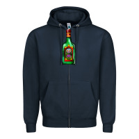Navy tequila bottle Zipper Hoodie - AdoDesignShop