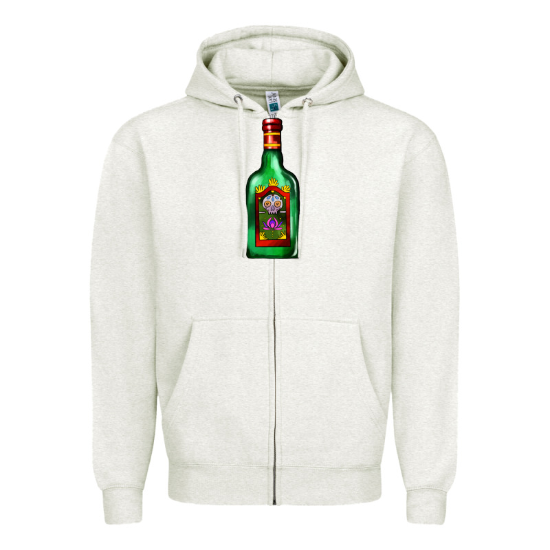 Tequila Bottle Zipper Hoodie by AdoDesignShop | Teevron