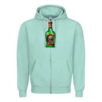 Seafoam tequila bottle Zipper Hoodie - AdoDesignShop