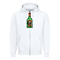 White tequila bottle Zipper Hoodie - AdoDesignShop
