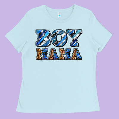 Boy Mama Ladies Tee Designed By Adodesignshop