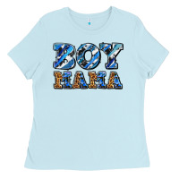 Baby Blue boy mama Ladies Tee - AdoDesignShop