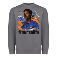 Storm afro man nurse life Heavyweight Sweatshirt - texasbilliewilder