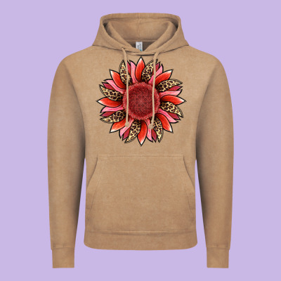 Vintage Hoodie valentine's day sunflower