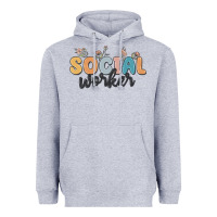Heather Grey social worker Heavyweight Hoodie - MaliasSmallBusiness