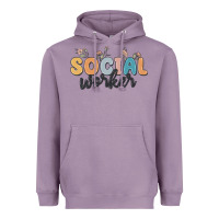 Lavender social worker Heavyweight Hoodie - MaliasSmallBusiness