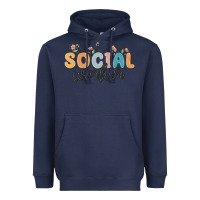 Navy social worker Heavyweight Hoodie - MaliasSmallBusiness